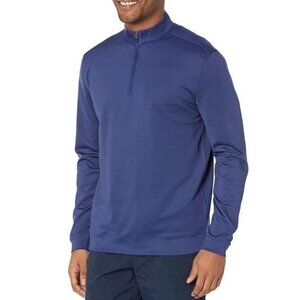 Johnie Mens Prep-Formance 1/4 Zip Sweater Navy Blue Size XL